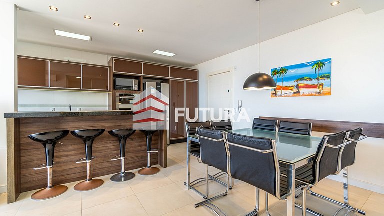 Apartamento 03 dormitórios e vista mar - LA006EF