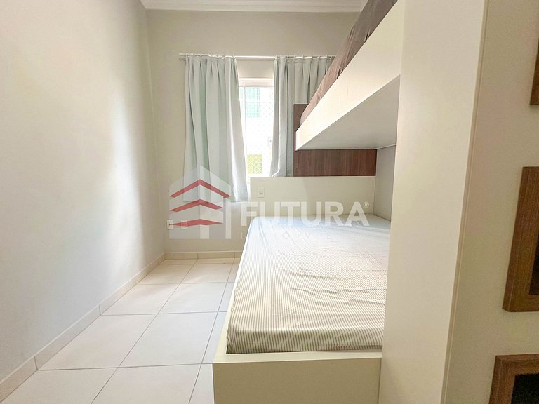 Apartamento 02 dormitórios 120mts da praia;