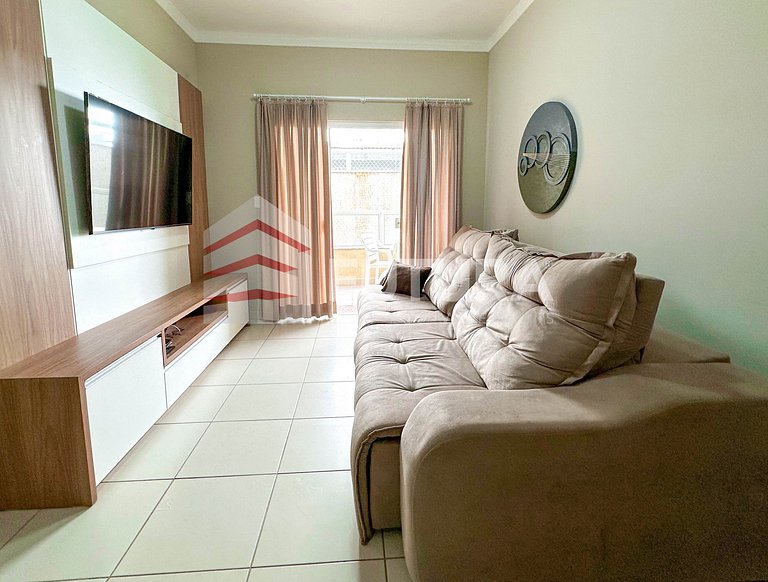 Apartamento 02 dormitórios 120mts da praia;