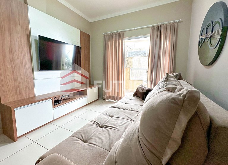 Apartamento 02 dormitórios 120mts da praia;