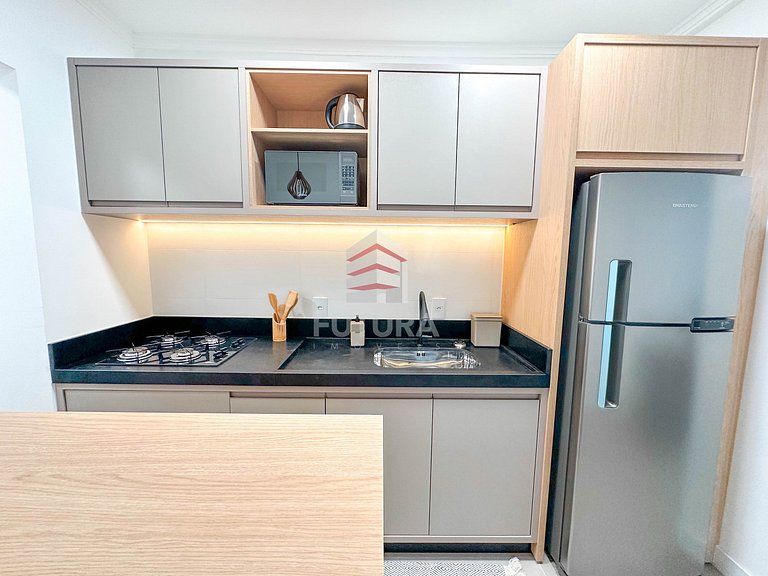 APARTAMENTO DE 02 DORMITORIOS A 100 MTS DA PRAIA;