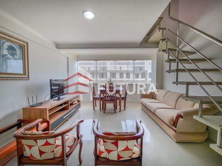 DUPLEX COM 02 DORMITORIOS A 20MTS DO MAR;