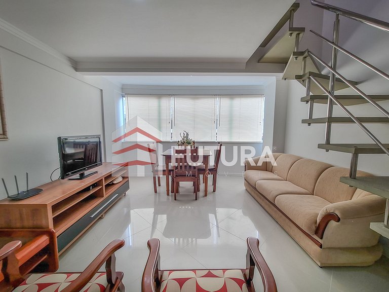 DUPLEX COM 02 DORMITORIOS A 20MTS DO MAR;